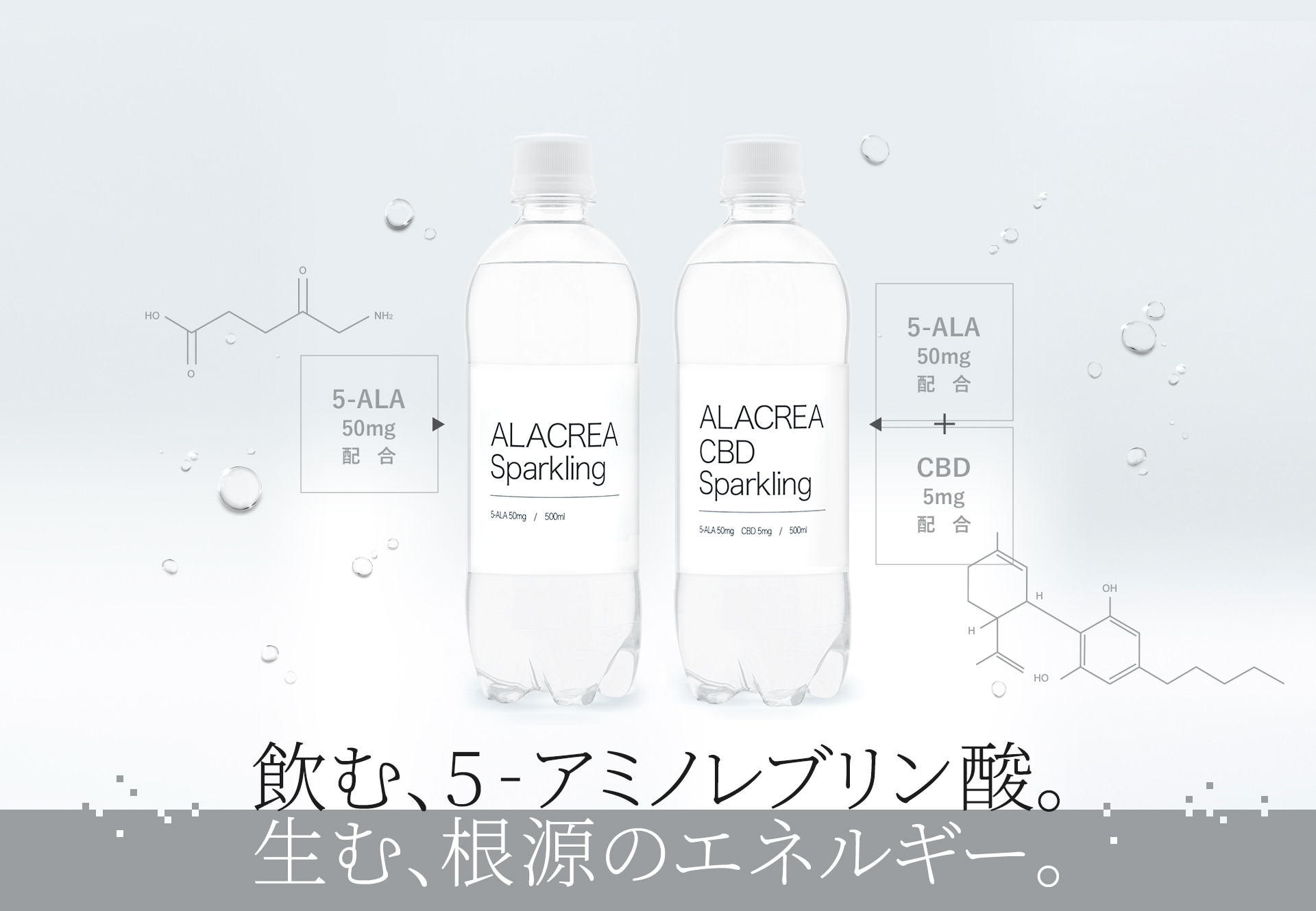 飲む、5-アミノレブリン酸。生む、根源のエネルギー。